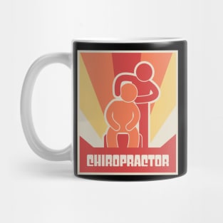 Retro Chiropractor Chiropractic Massage Poster Mug